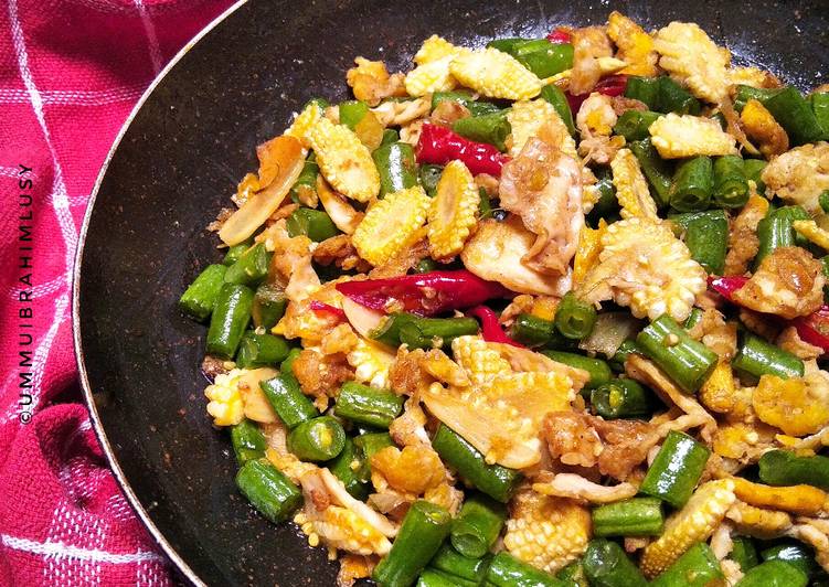 How to Make Appetizing Cah Buncis-Putren Orek Telur