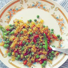 A picture of Peas/Matar Poha.