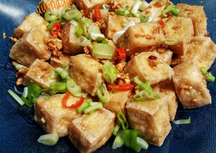 Resep Tahu Goreng Bawang, Enak