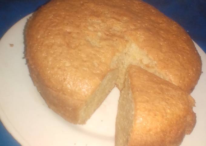 Simple sponge cake without oven