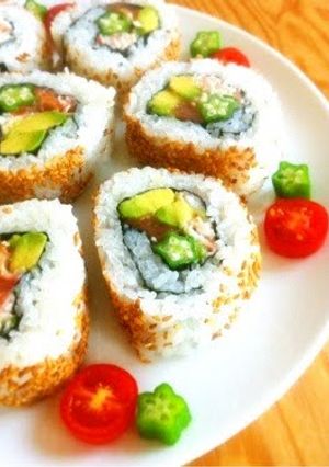 A picture of California Roll to try on the Night of Tanabata.