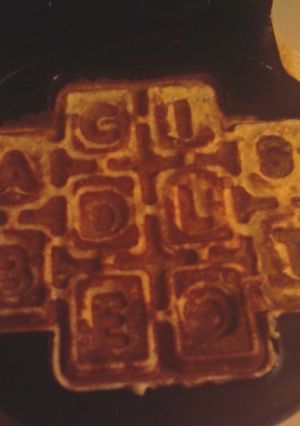 A picture of Cornmeal Waffles.