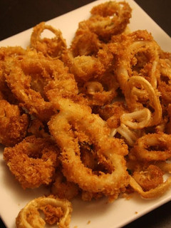 A picture of Deep fried calamari!.