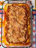 Polenta de harina de maíz orgánica con "boloñesa" de soja texturizada orgánica 🌽 🌱