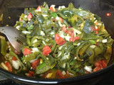 Slices Of Fresh Pasilla Chilies