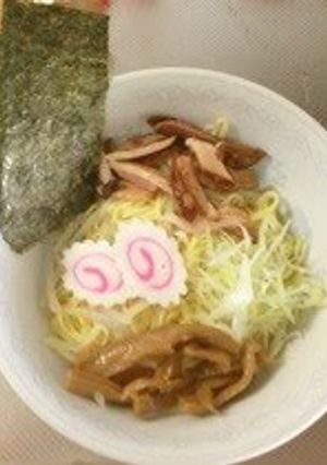 A picture of Soupless Ramen (Abura-soba) made with Raoh-brand Ramen.