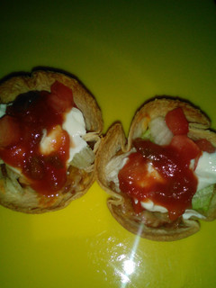 A picture of Mini Taco Bowls.