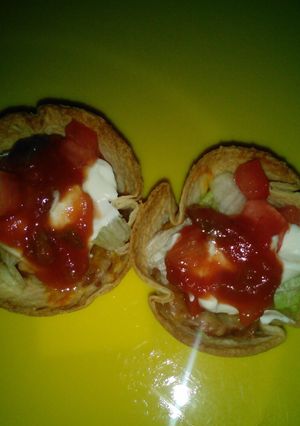A picture of Mini Taco Bowls.