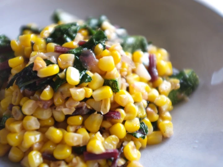 Recipe Fried Corn &amp;amp; Zucchini with Coriander and Thyme which Delicious