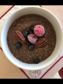 Una foto de Chía y cacao pudding
