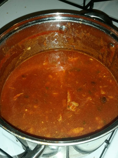 A picture of Chicken Tomato Soup.