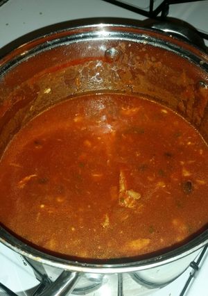 A picture of Chicken Tomato Soup.