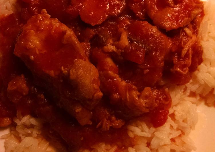 How to Make Chicken with bacon tomato sauce in A Minutes at Home