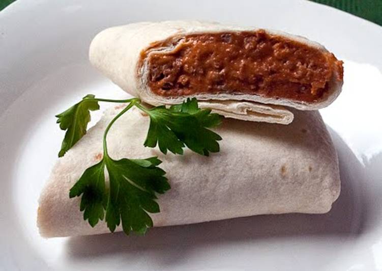 Easiest Way to Prepare Homemade Easy Bean Burritos