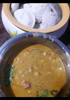 A picture of கொண்டைக்கடலை குருமா.