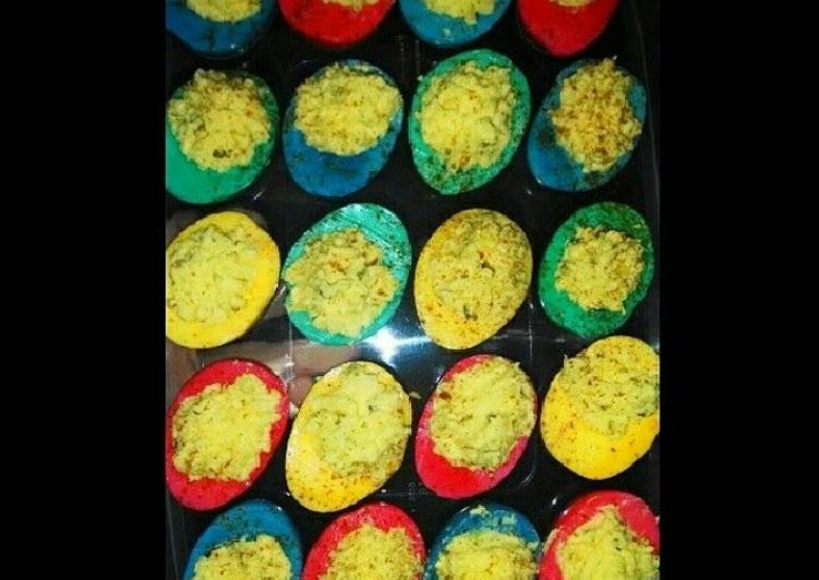 Easiest Way to Make Quick Colored deviled eggs