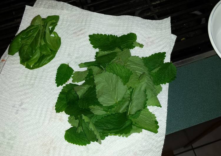 Recipe of Award-winning Lemon Balm, Sweet Basil, and Cinnamon Tea