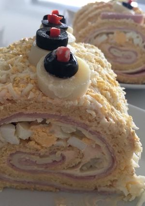 Una foto de Pionono relleno