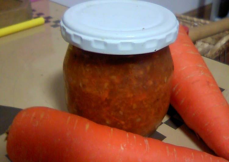 Recipe of Homemade Oil-Free Carrot and Onion Dressing