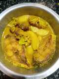 Kopi bhetki(cauliflower bhetki fish curry)
