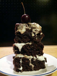 A picture of AMIEs Chocolate Square Fudge.