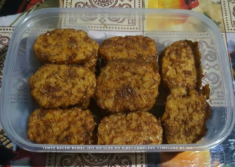 Tempe Bacem Bumbu Iris No Ulek No Ribet Cemplang Cemplung