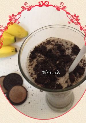 Foto resep Banana oreo smoothie