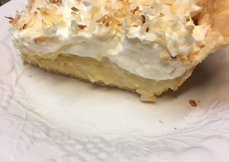 Recipe of Homemade Coconut Cream Pie