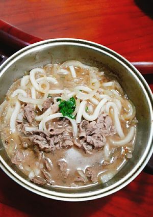 牛肉烏龍麵 的食譜成品照片