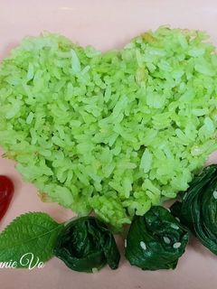 Hình của món Cơm chiên ngọc bích.