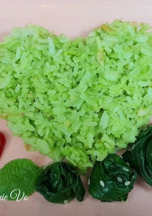 Hình của món Cơm chiên ngọc bích.