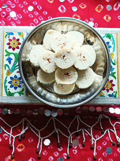 A picture of Coconut And Nuts Burfi. (No Fire Recipe).