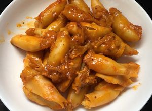 Hình của món Mực trứng khìa nước dừa.