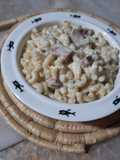 Coquillettes au saucisson et roquefort 🥣