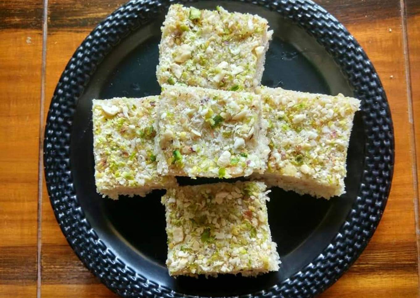 Coconut pista Barfi