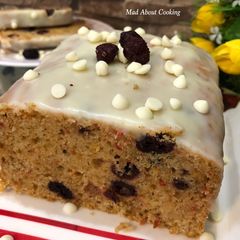 A picture of Whole Wheat Carrot Cranberry Cooker Cake – No Oven Cake Recipe.