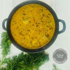Mushroom Methi Matar Malai A picture of Mushroom Methi Matar Malai.