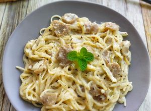 Foto resep Spaghetti Alfredo