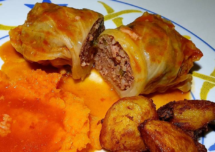 Recipe of Appetizing Cabbage wrapped meatballs