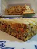 Tarta de cerdo y vegetales