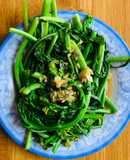 Cải ngồng xào tỏi dầu hào