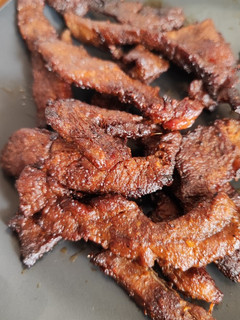 Una foto de Ternera estilo jerky en freidora de aire