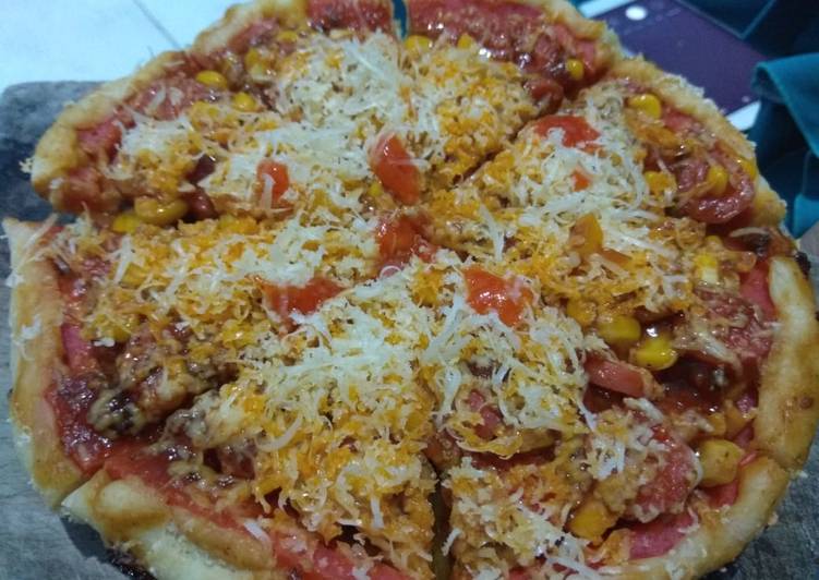 Cara Mudah Membuat Pizza Teflon Empuk Pemula Nikmat