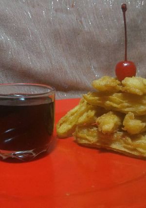 Foto resep Churros with dip chocolate