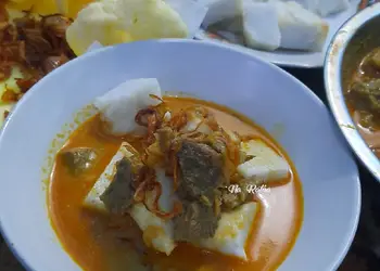 Resep Populer Ketupat Kari Daging Sapi Yummy Mantul