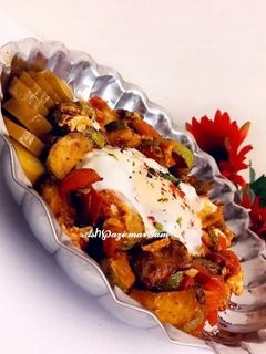 عکسی از دستور املت کدو سبز🍳