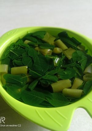 Foto resep Sayur bening buncis+ daun kelor