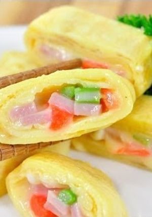 รูปของ ไข่ม้วนแฮมชีส