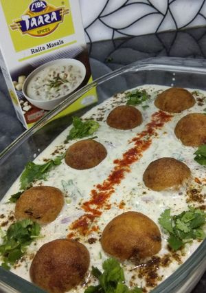 A picture of Arbi Kheera Raita.