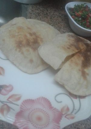 صورة لوصفة العيش البلدي بالرده